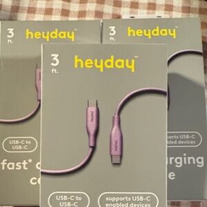 Heyday Lavender USB-C to USB-C Cable - 3 ft
